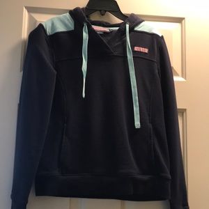 Navy blue Shep sweatshirt with hood